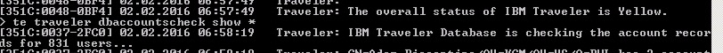 Image:After Upgrading to Traveler 9.0.1.9 you may need to run the new DbAccountsCheck Command