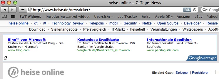 Image:Microsoft schaltet Google AdWords Werbung für Bing