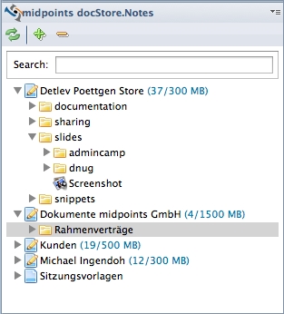 Image:Domino basierte Sharing & Sync Loesung fuer mobile Devices